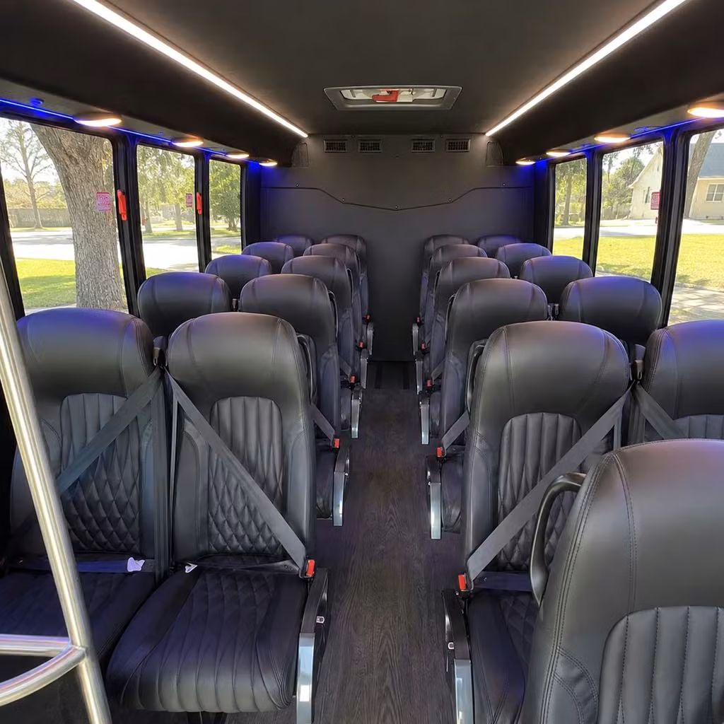 25 passenger minibus interior