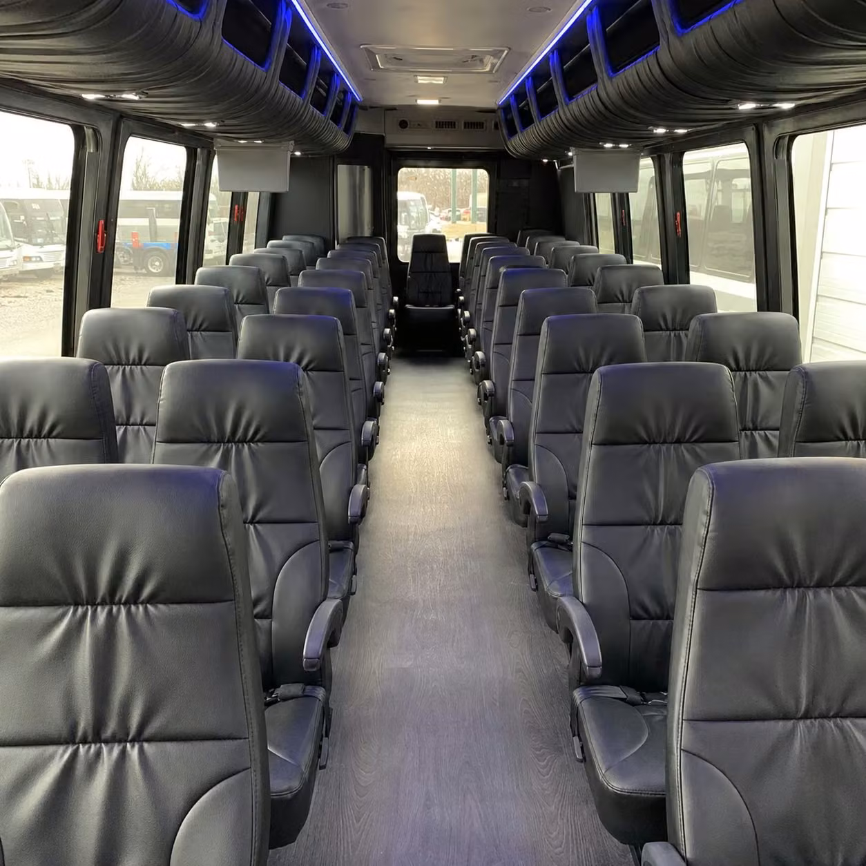 28 passenger minibus inside