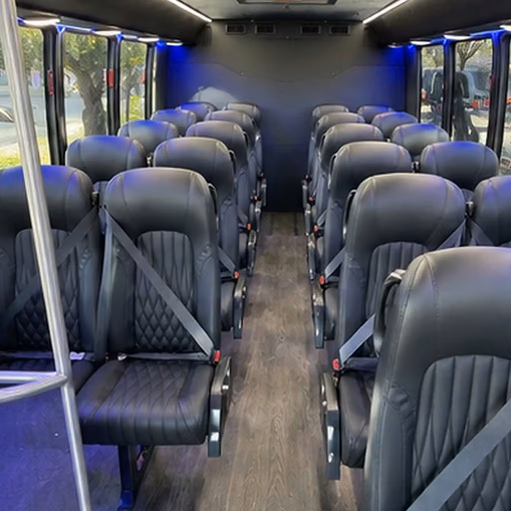 30 passenger minibus interior