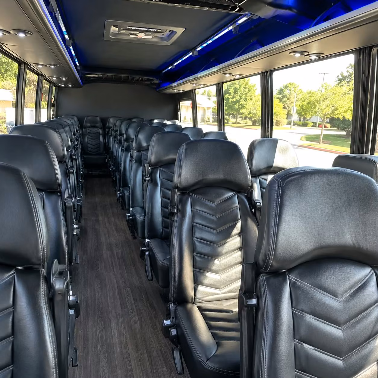 35 passenger minibus inside