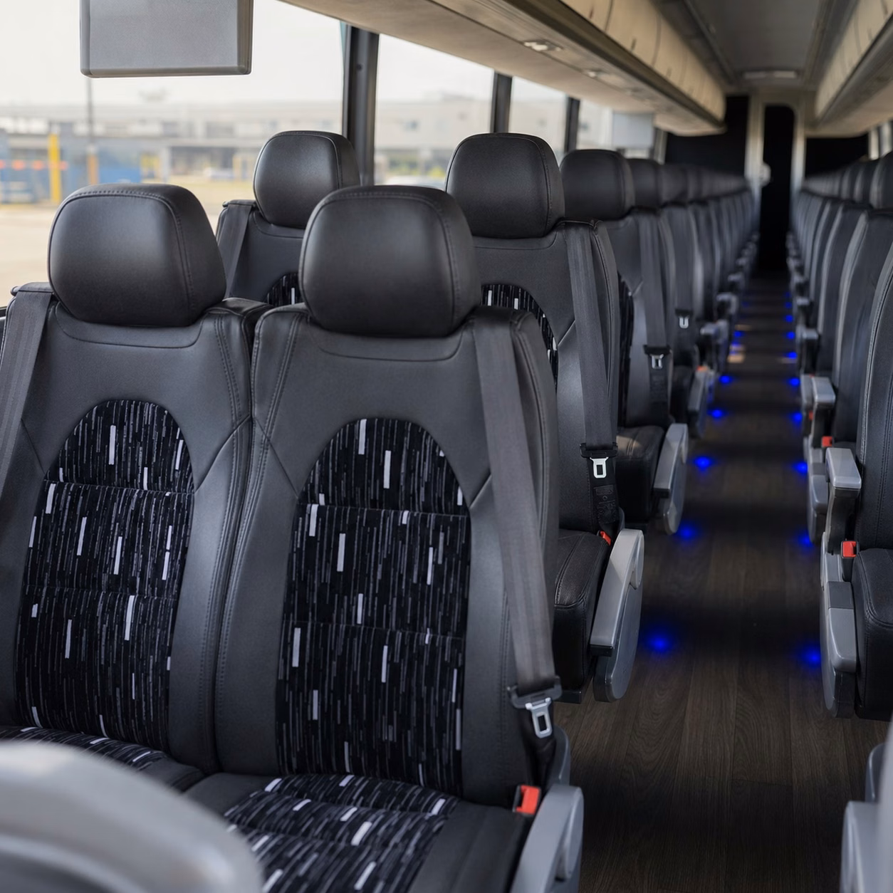 avondale charter bus inside